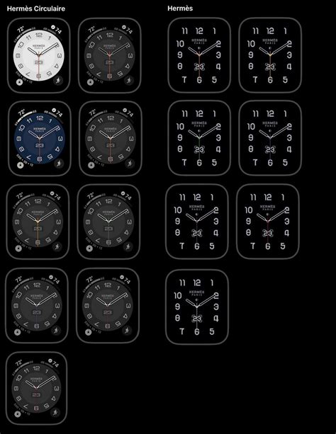 apple watch hermes noir face|Hermes Apple Watch face options.